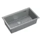 LOGAN 110 zlewozmywak granitowy silver stone 76x44x23,5 cm wpuszczany